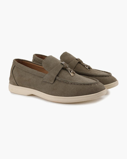 Old Money Suede Lady Loafers